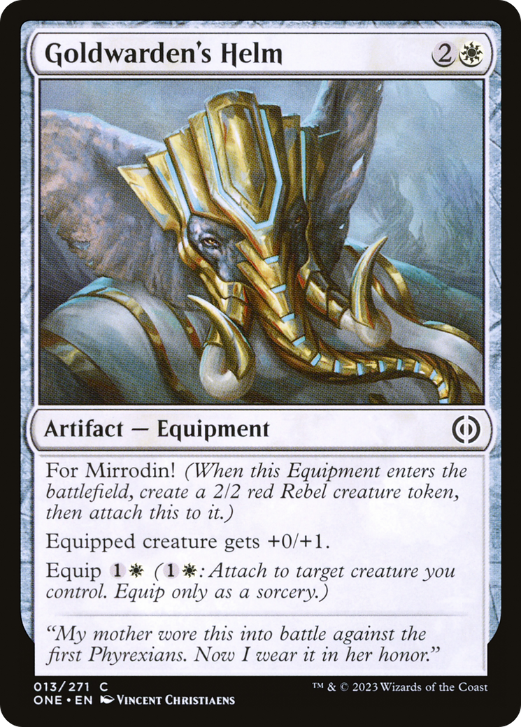 Goldwarden's Helm (013) - Phyrexia: All Will Be One