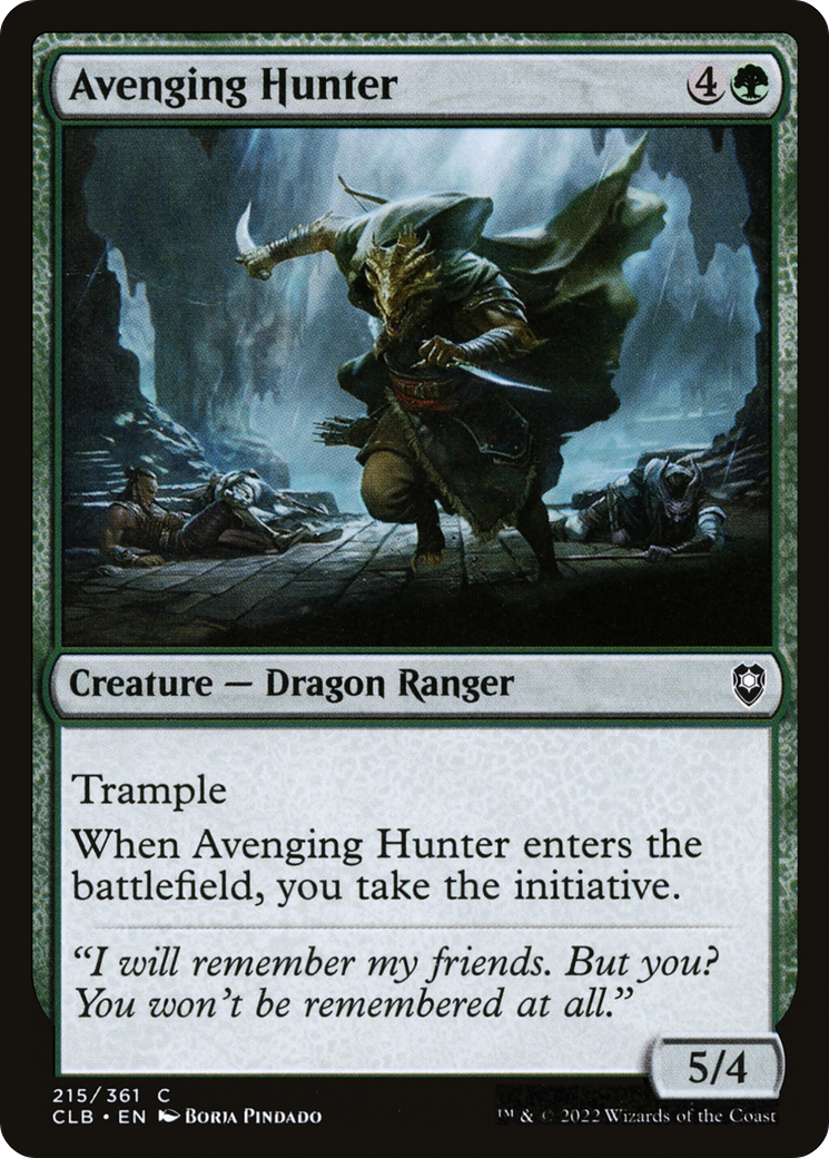 Avenging Hunter (215) Foil - Commander Legends: Battle for Baldur's Gate