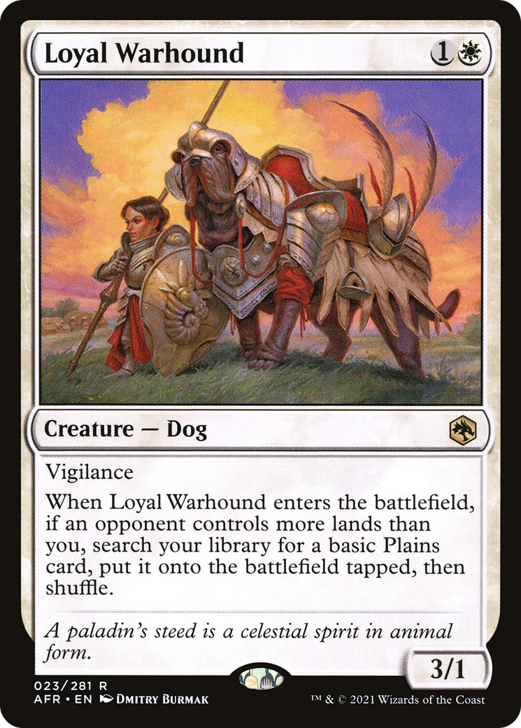 Loyal Warhound (023) Foil - Adventures in the Forgotten Realms