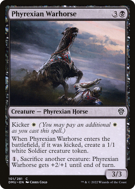Phyrexian Warhorse [Dominaria United] Foil