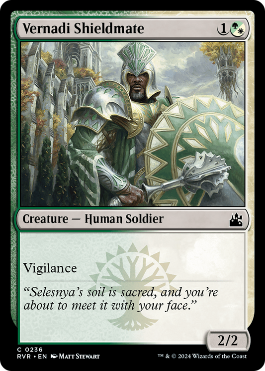 Vernadi Shieldmate [Ravnica Remastered] Foil