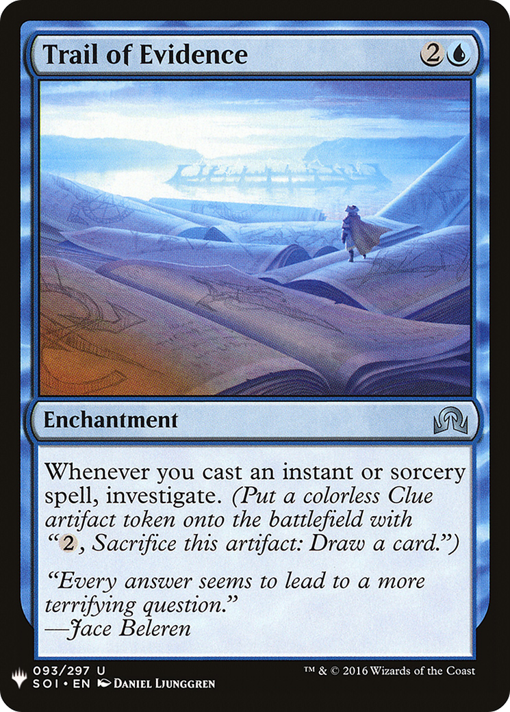 Trail of Evidence (SOI-93) - The List
