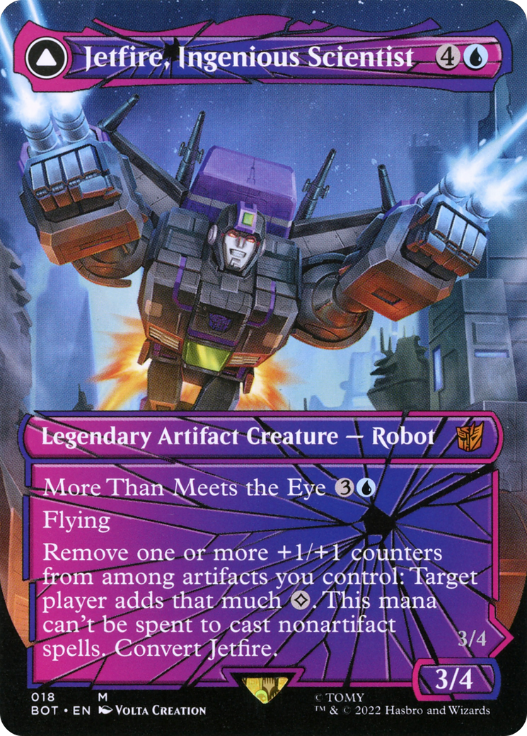 Jetfire, Ingenious Scientist // Jetfire, Air Guardian (018) Foil - Transformers
