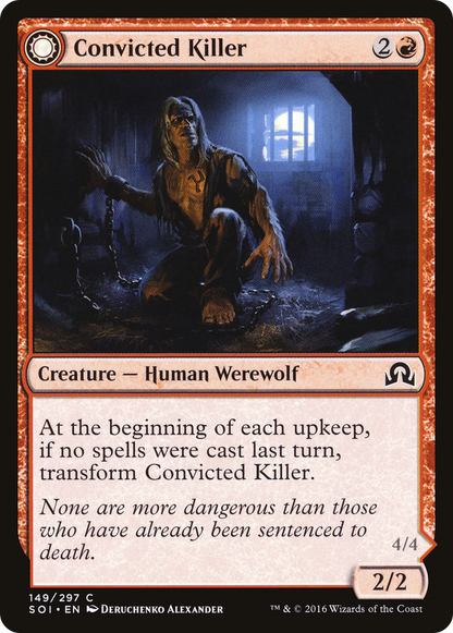Convicted Killer // Branded Howler (149) Foil - Shadows over Innistrad