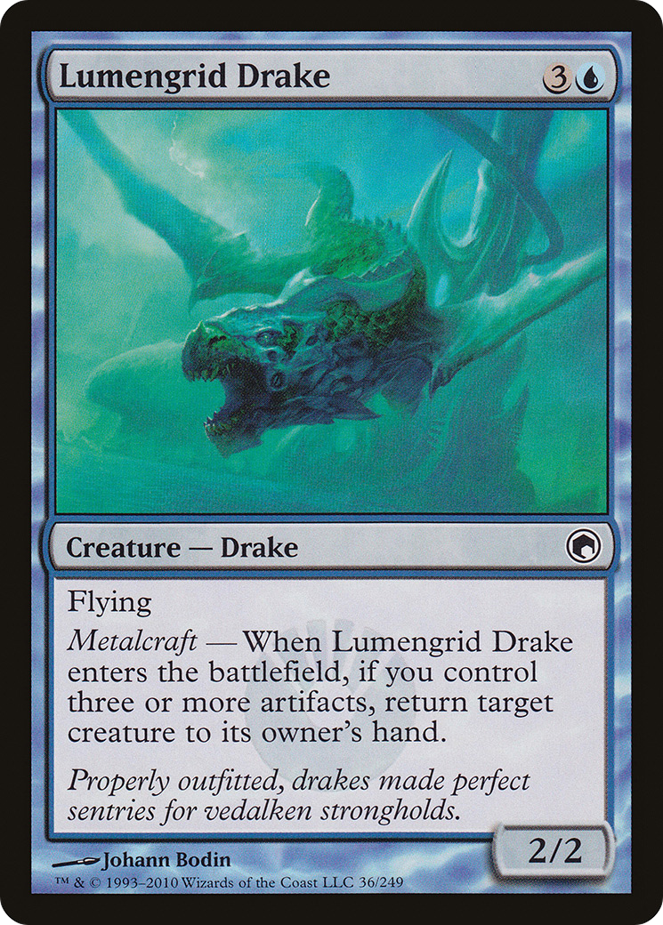 Lumengrid Drake (036) Foil - Scars of Mirrodin