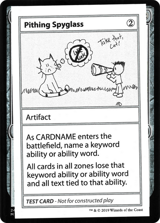 Pithing Spyglass (2021 Edition) [Mystery Booster Playtest Cards]