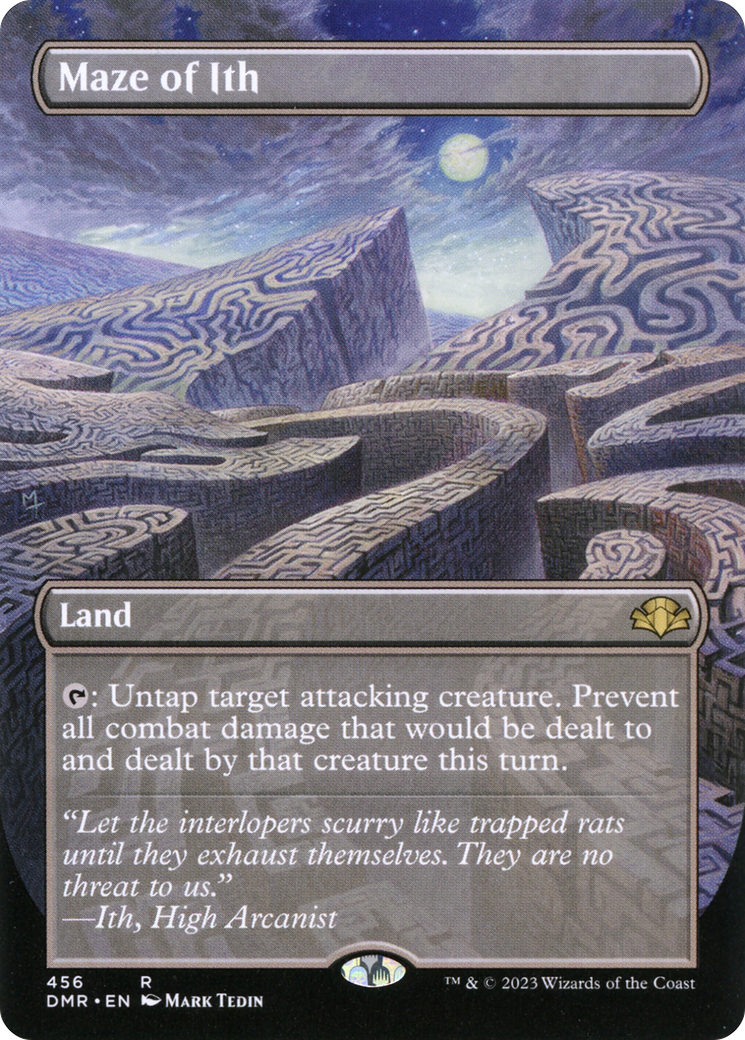 Maze of Ith (Borderless Alternate Art) [Dominaria Remastered] | Silver Goblin