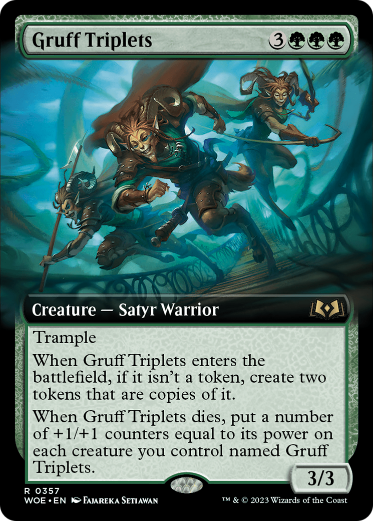 Gruff Triplets (Extended Art) (357) - Wilds of Eldraine
