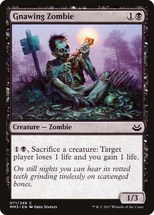 Gnawing Zombie [Modern Masters 2017] Foil