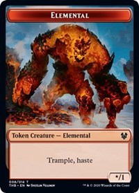 Elemental // Satyr Double-Sided Token [Theros Beyond Death Tokens] | Silver Goblin