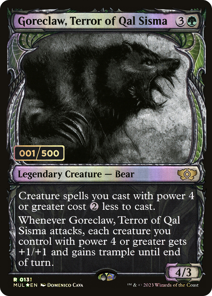 Goreclaw, Terror of Qal Sisma (Showcase) (157z) Foil - Multiverse Legends