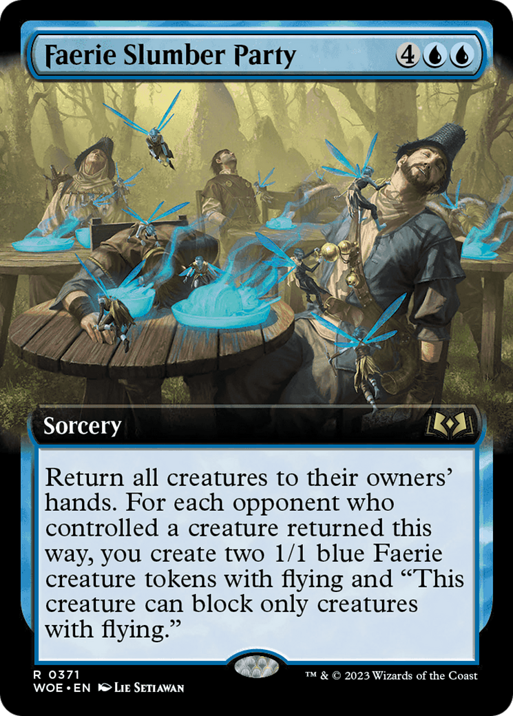 Faerie Slumber Party (Extended Art) (371) - Wilds of Eldraine