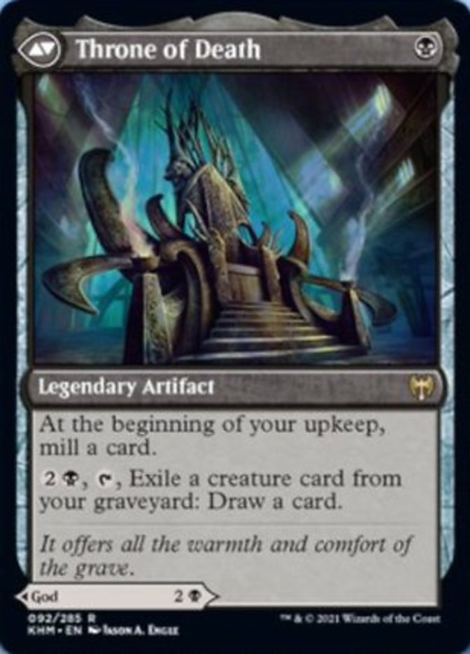 Egon, God of Death // Throne of Death (092) Foil - Kaldheim