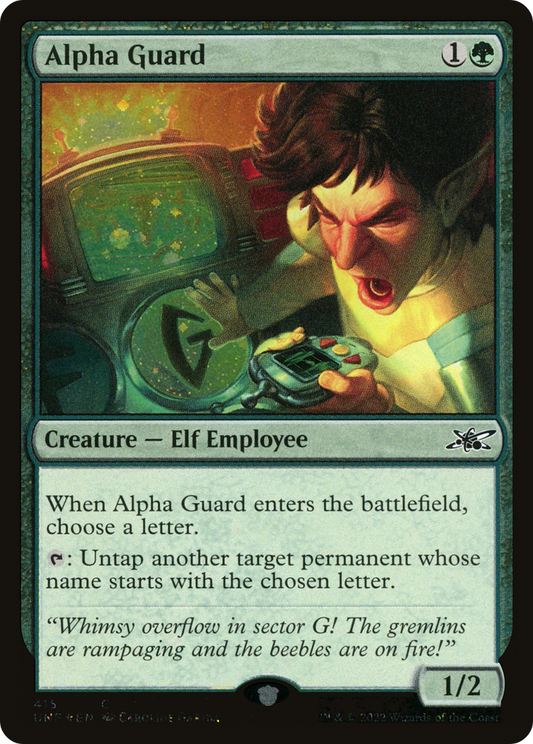Alpha Guard (415) Foil - Unfinity