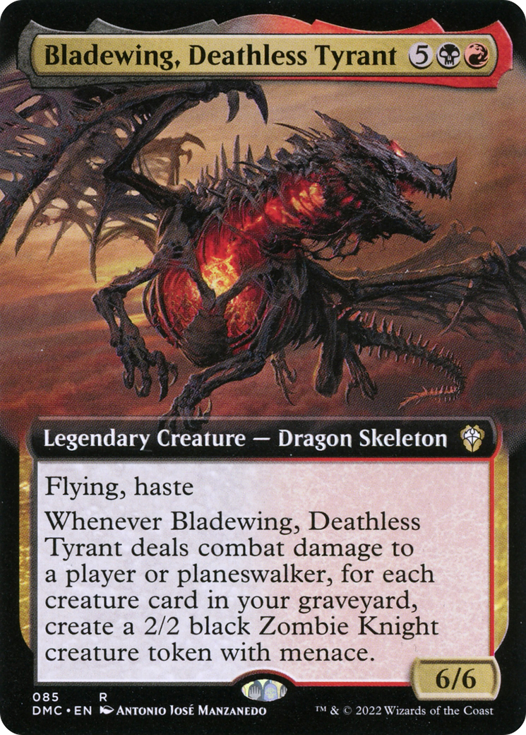 Bladewing, Deathless Tyrant (Extended Art) [Dominaria United Commander] | Silver Goblin