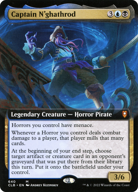 Captain N'ghathrod (Extended Art) [Commander Legends: Battle for Baldur's Gate] Foil