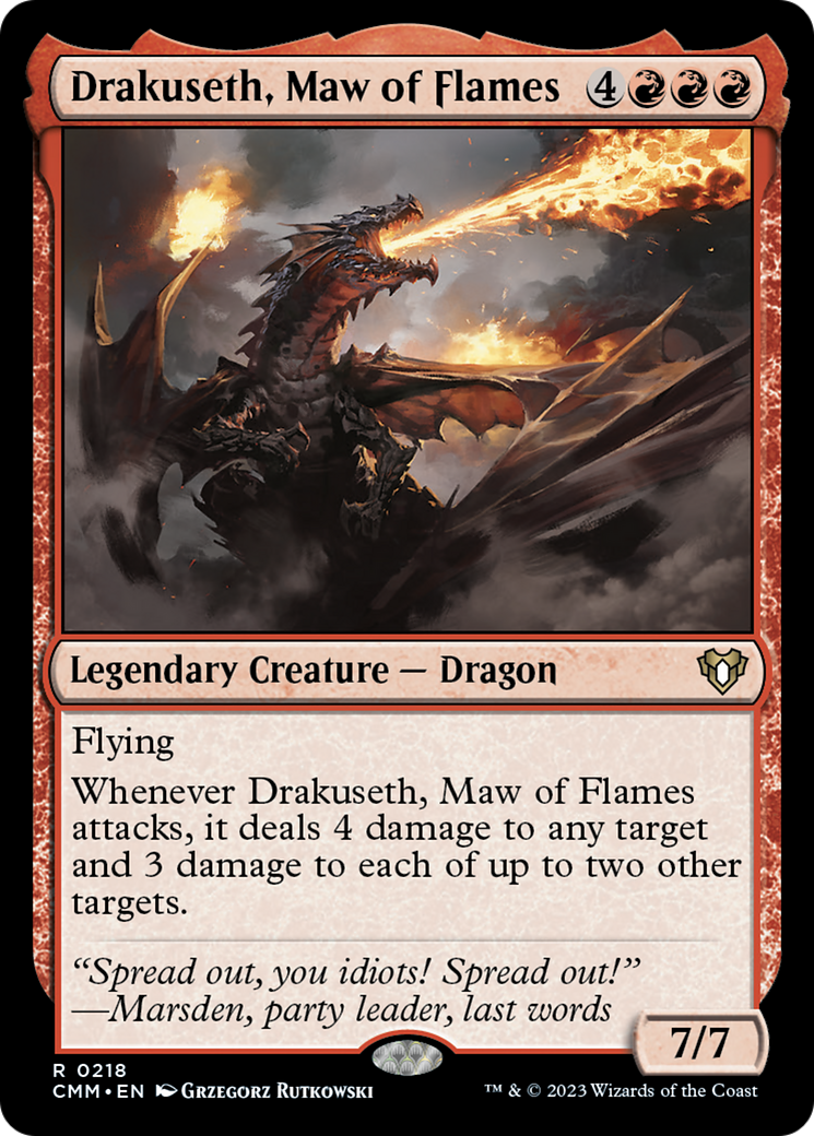 Drakuseth, Maw of Flames [Commander Masters] | Silver Goblin