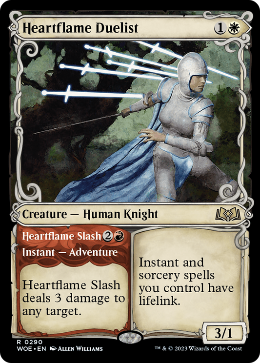Heartflame Duelist // Heartflame Slash (Showcase) (290) Foil - Wilds of Eldraine