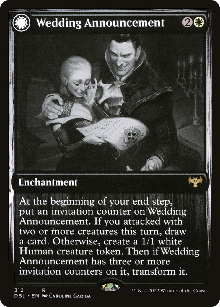 Wedding Announcement (312) Foil - Innistrad: Double Feature