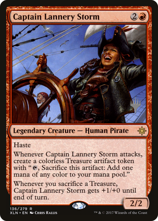 Captain Lannery Storm (Promo Pack) [Ixalan Promos] Foil