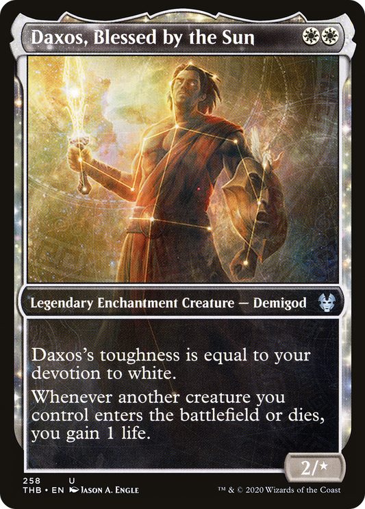 Daxos, Blessed by the Sun (Showcase) (258) - Theros Beyond Death