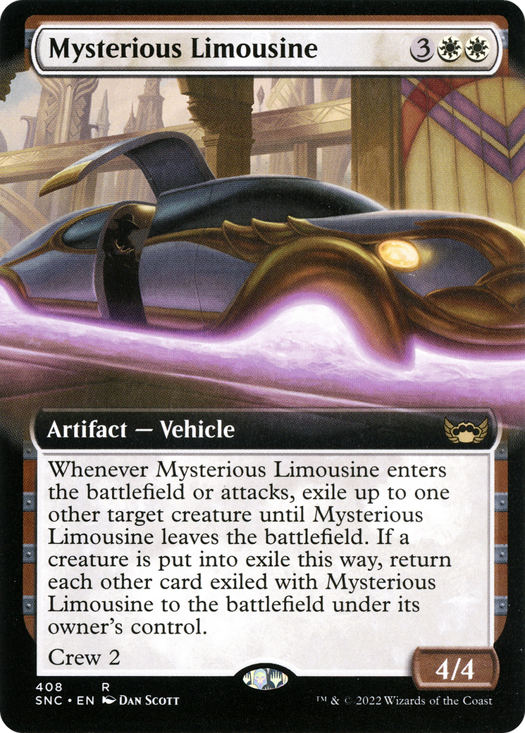Mysterious Limousine (Extended Art) (408) Foil - Streets of New Capenna