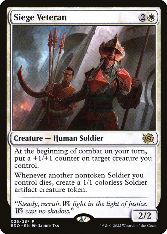 Siege Veteran (025) - The Brothers' War