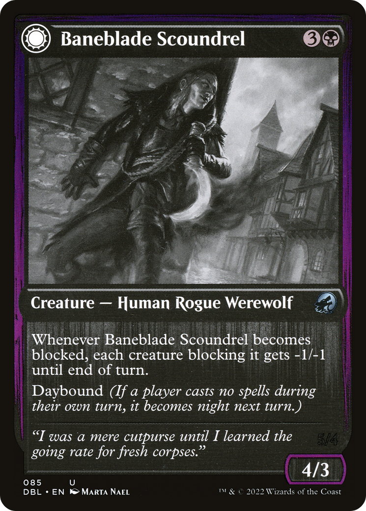Baneblade Scoundrel // Baneclaw Marauder (085) - Innistrad: Double Feature