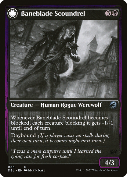 Baneblade Scoundrel (085) Foil - Innistrad: Double Feature