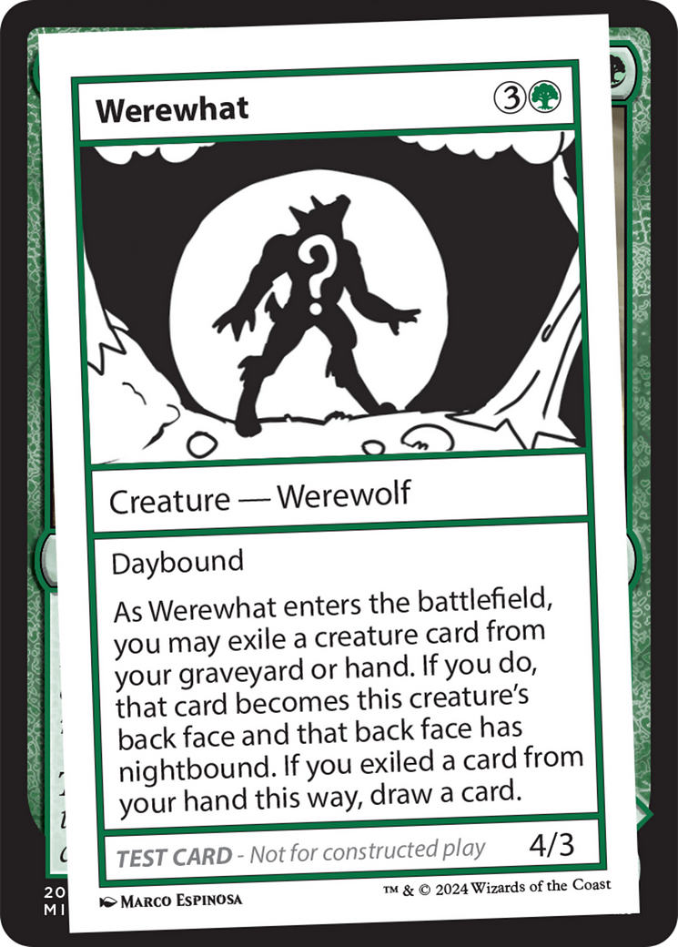 Werewhat [Mystery Booster 2 Playtest Cards] | Silver Goblin