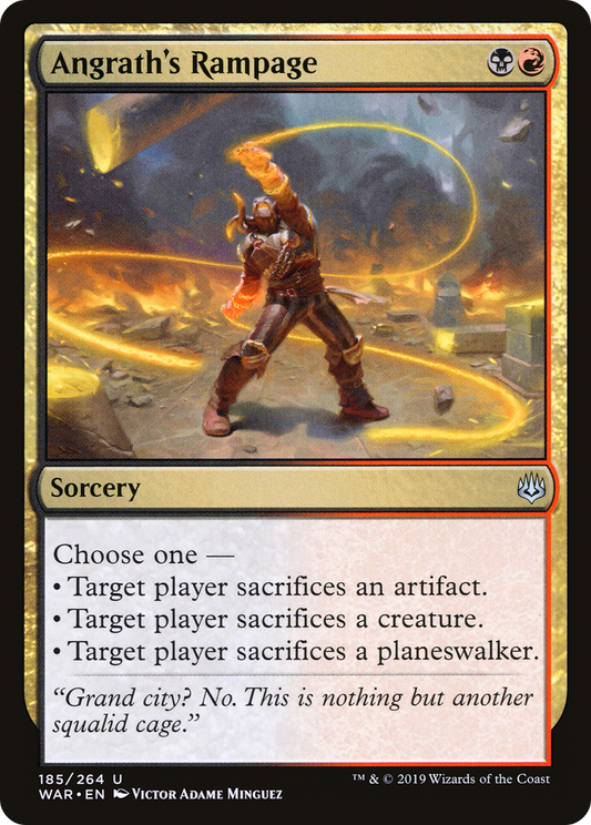Angrath's Rampage (185) Foil - War of the Spark