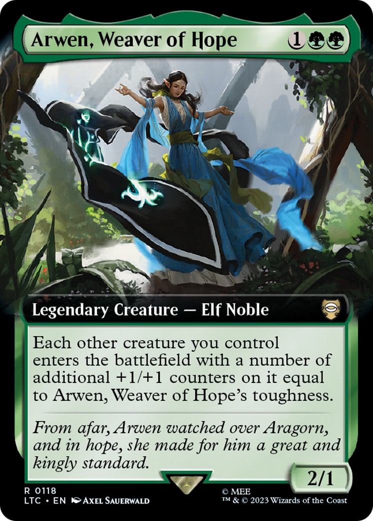 Arwen, Weaver of Hope (Extended Art) (118) - Tales of Middle-earth Commander