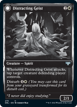 Distracting Geist // Clever Distraction (276) Foil - Innistrad: Double Feature