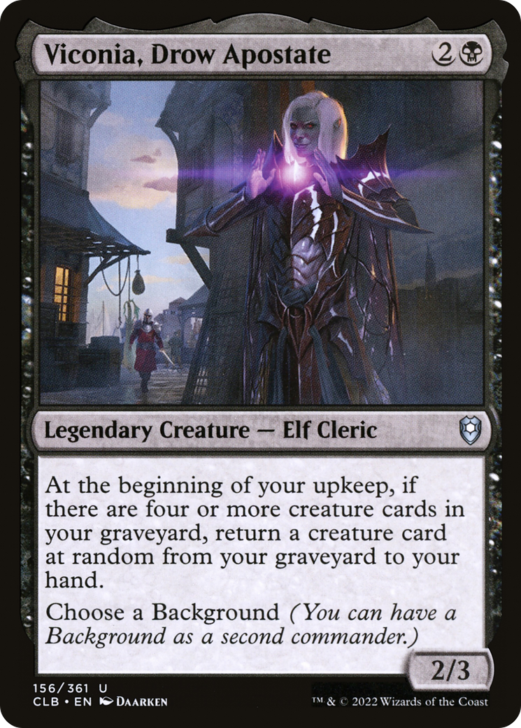 Viconia, Drow Apostate (156) Foil - Commander Legends: Battle for Baldur's Gate