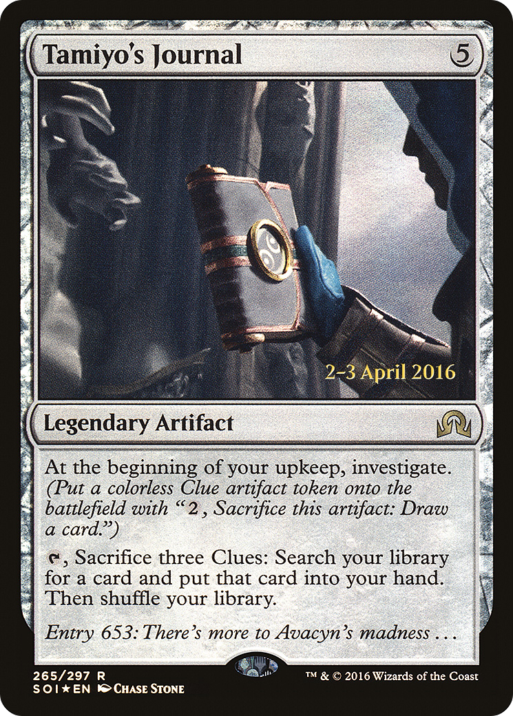 Tamiyo's Journal (Entry 653) (265) Foil - Shadows over Innistrad Promos