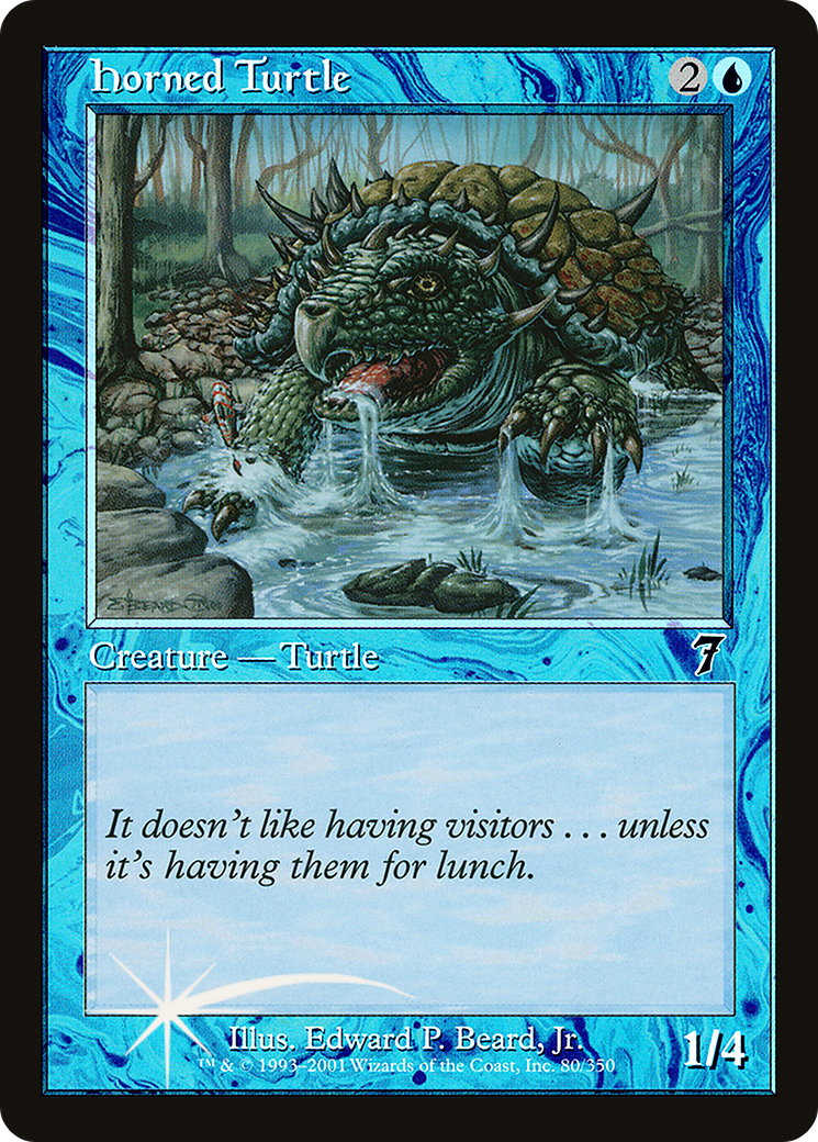 Horned Turtle (080) - Seventh Edition