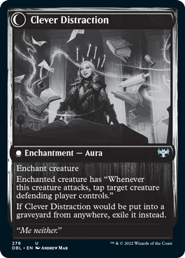 Distracting Geist // Clever Distraction (276) Foil - Innistrad: Double Feature