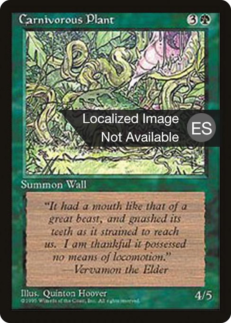 Carnivorous Plant [Fourth Edition (Foreign Black Border)] | Silver Goblin