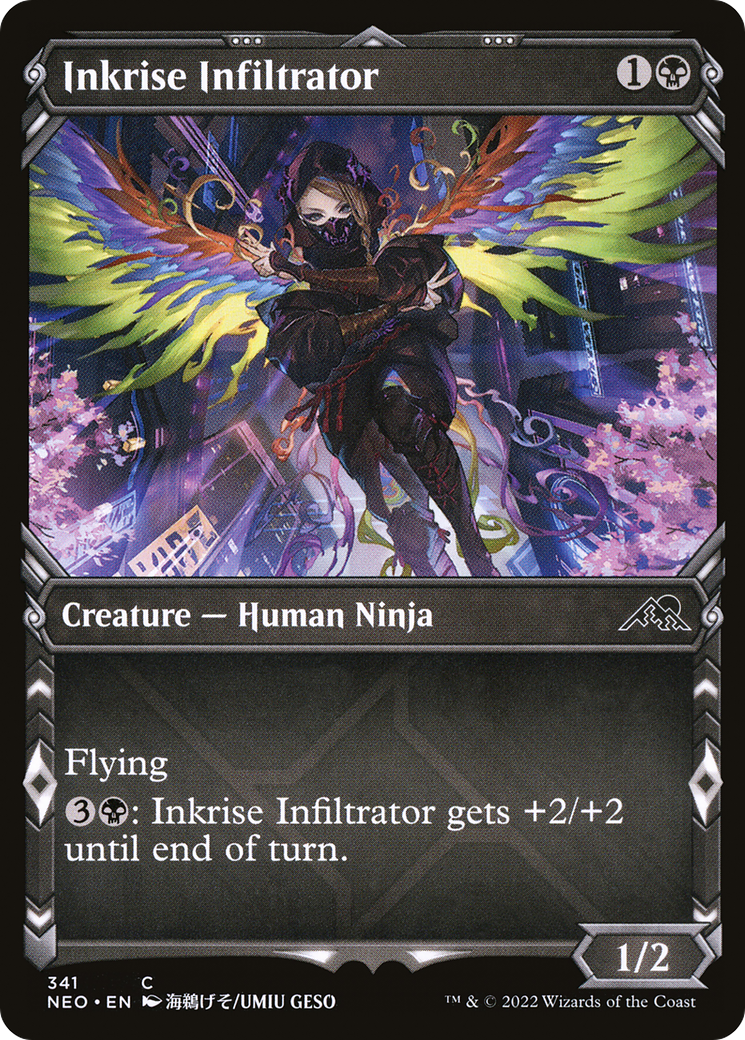 Inkrise Infiltrator (Showcase) (341) Foil - Kamigawa: Neon Dynasty