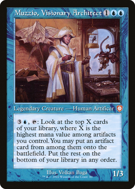Muzzio, Visionary Architect (Retro) (089) - The Brothers' War Commander