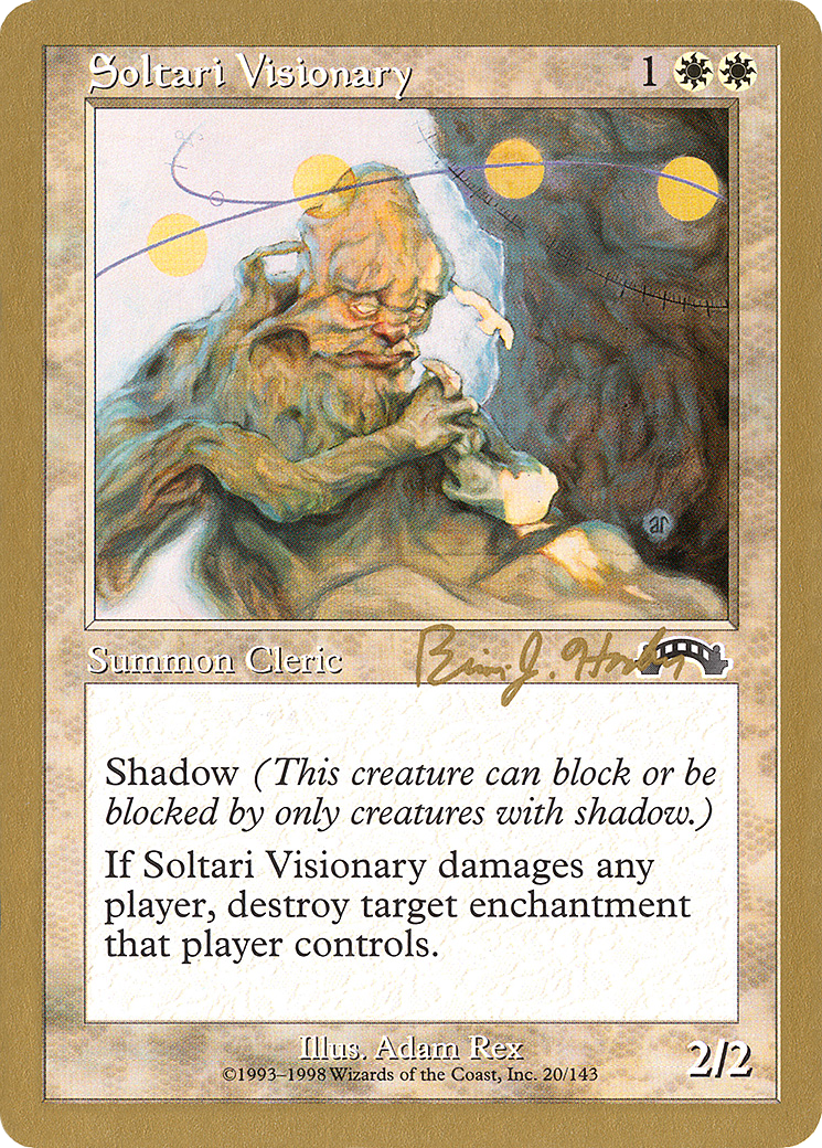 Soltari Visionary - 1998 Brian Hacker (EXO) (Retro) - World Championship Decks 1998