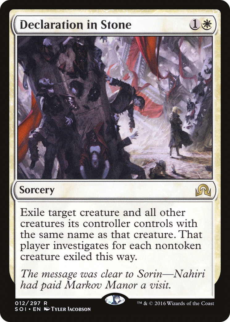 Declaration in Stone (012) Foil - Shadows over Innistrad