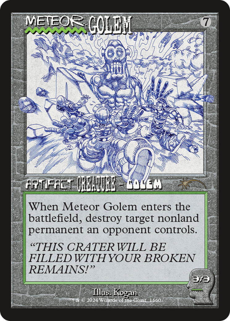 Meteor Golem (1660) (Rainbow Foil) (1660) Foil - Secret Lair Drop Series