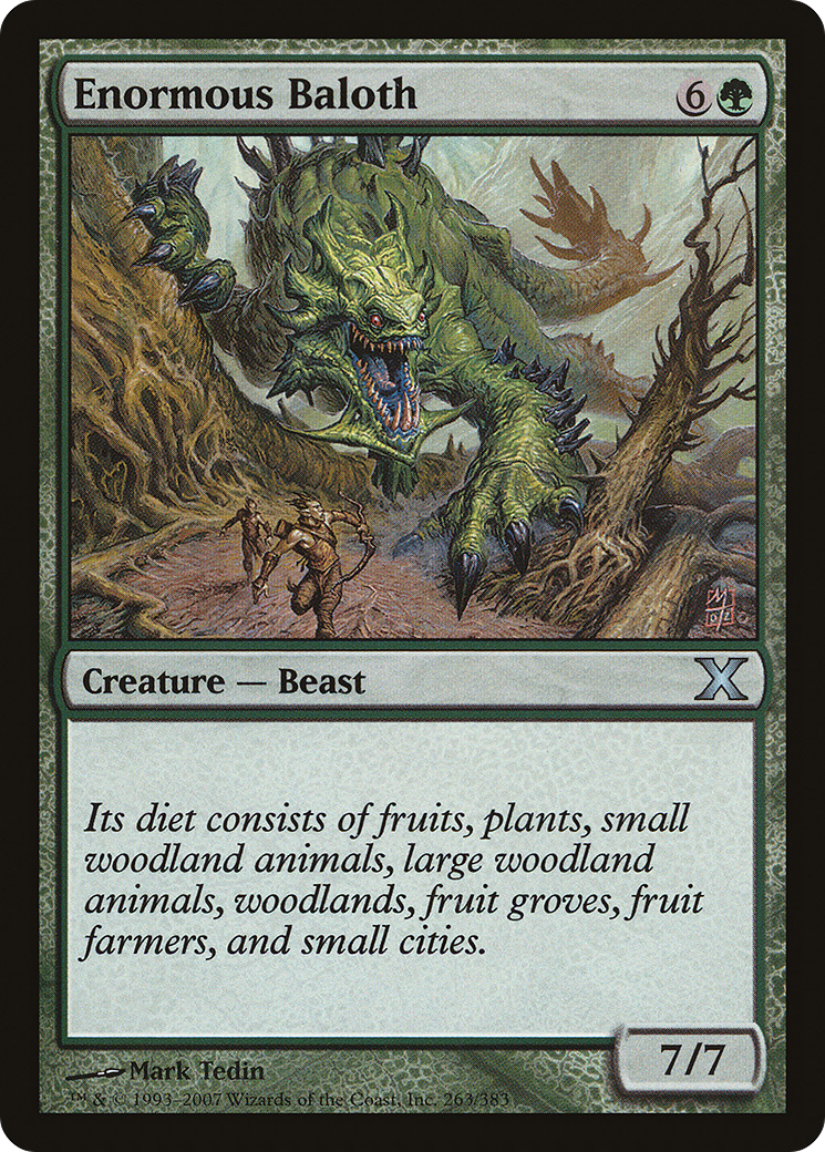 Enormous Baloth (263) Foil - Tenth Edition