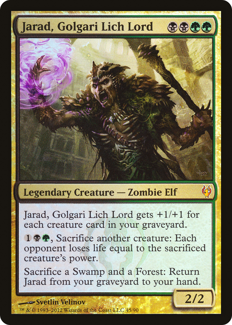 Jarad, Golgari Lich Lord (045) Foil - Duel Decks: Izzet vs. Golgari