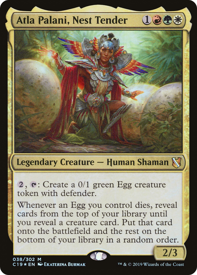 Atla Palani, Nest Tender (038) Foil - Commander 2019