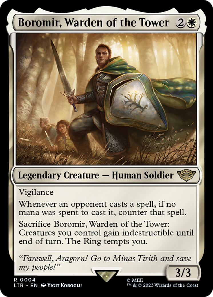 Boromir, Warden of the Tower (004) Foil - The Lord of the Rings: Tales of Middle-earth