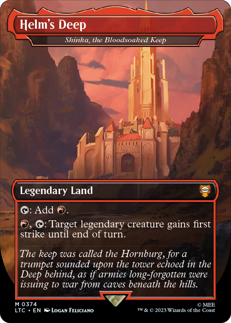 Helm's Deep – Shinka, the Bloodsoaked Keep (374) Foil - Tales of Middle-earth Commander