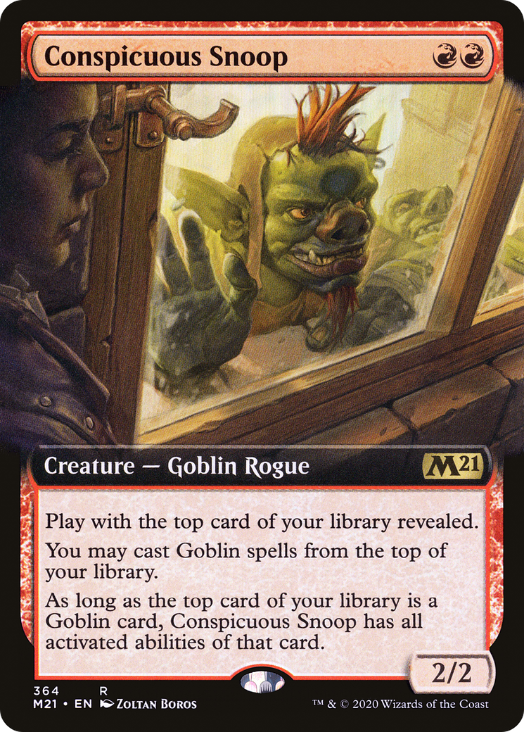 Conspicuous Snoop (Extended Art) (364) Foil - Core Set 2021