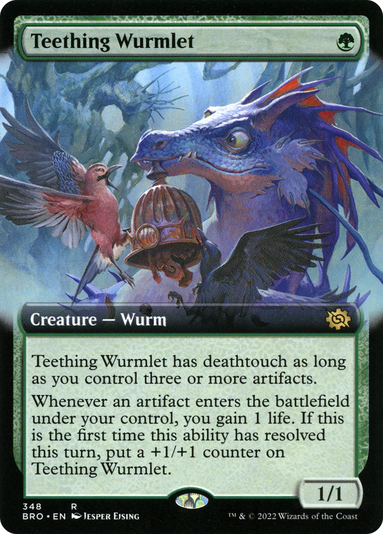 Teething Wurmlet (Extended Art) (348) Foil - The Brothers' War